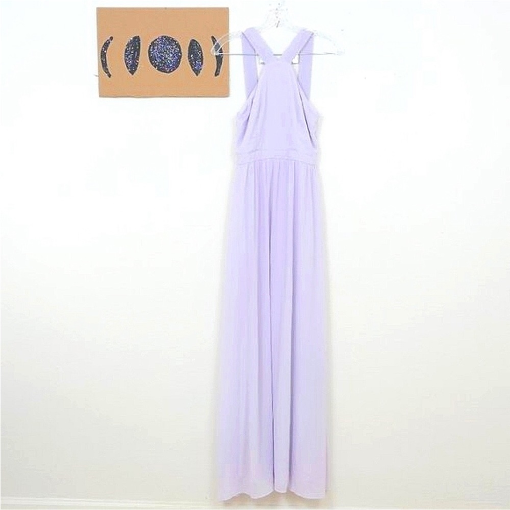 LuLus Lavender Sleeveless Long Gown